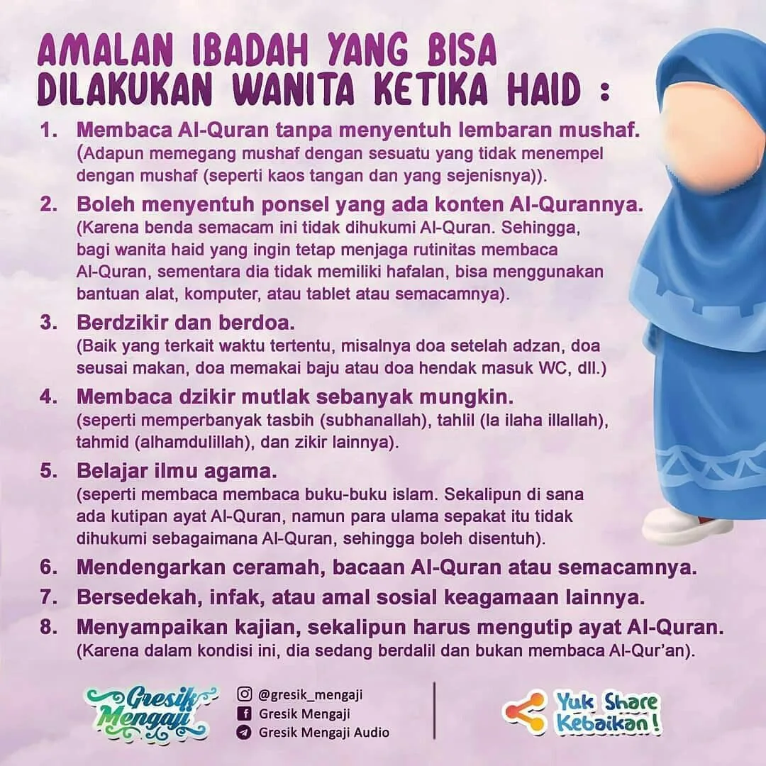 Mengapa Amalan Wanita saat Haid Tetap Bernilai Pahala?