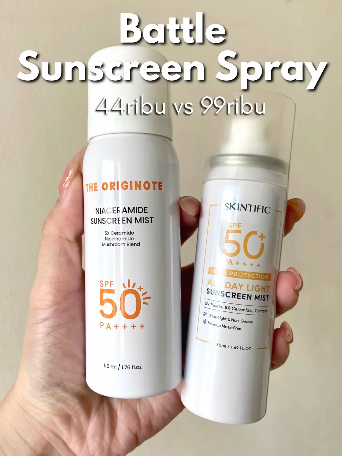 sunscreen spray