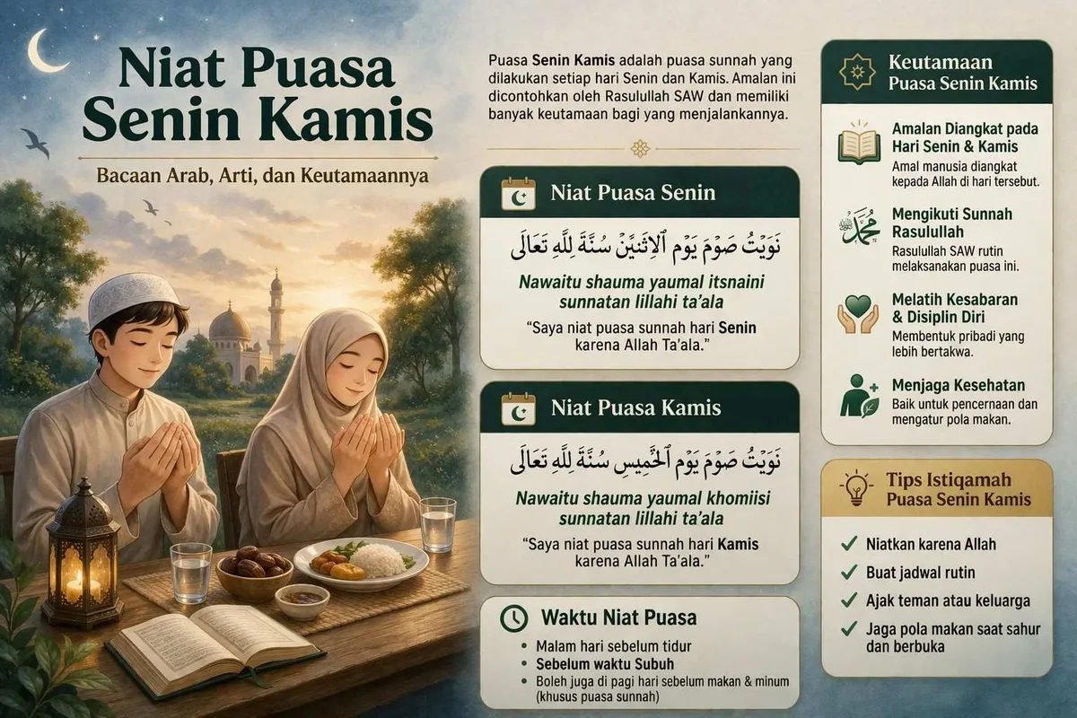 kebiasaan puasa senin kamis: Dahsyatnya Puasa Senin Kamis bagi Kesehatan dan Kecantikan