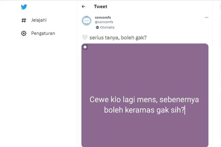 apakah boleh keramas saat haid