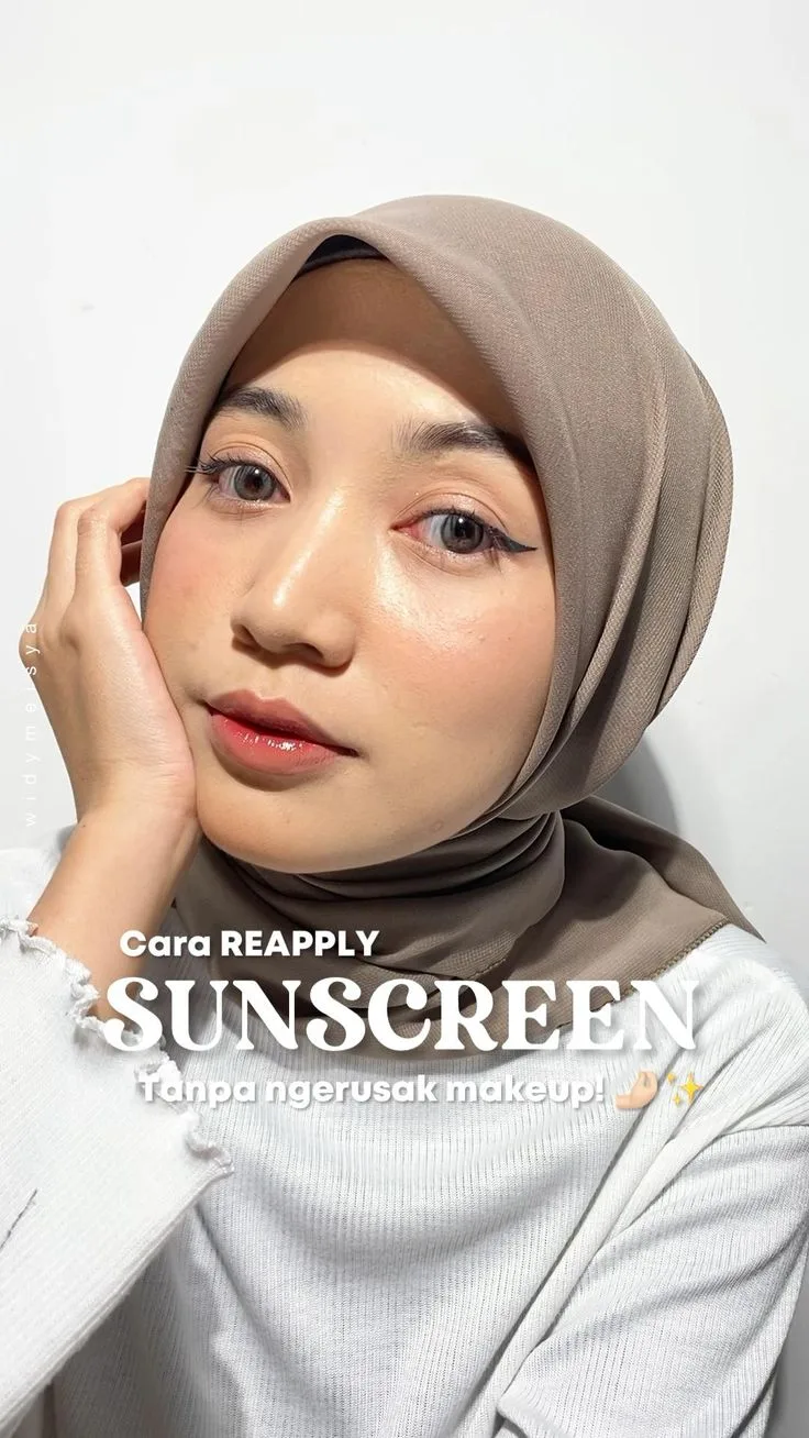 cara reapply sunscreen