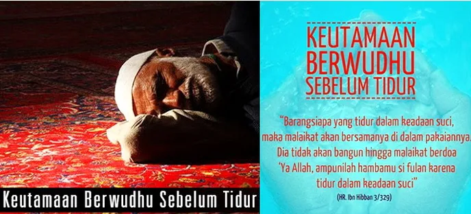 kebiasaan wudhu sebelum tidur