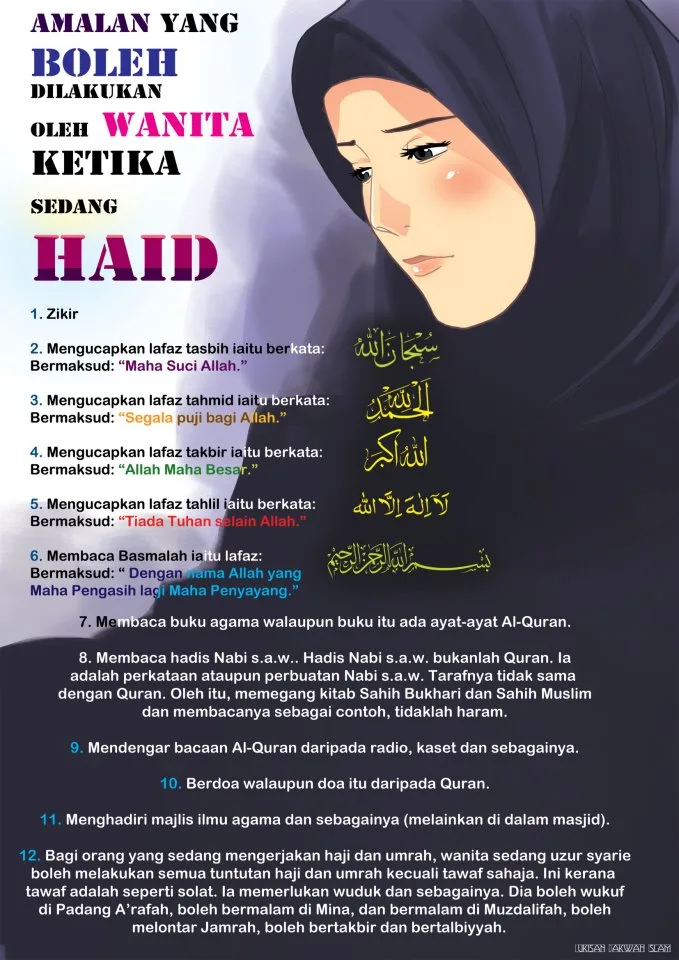 amalan wanita saat haid - Kriteria Amalan yang Boleh dan Tidak Boleh saat Haid