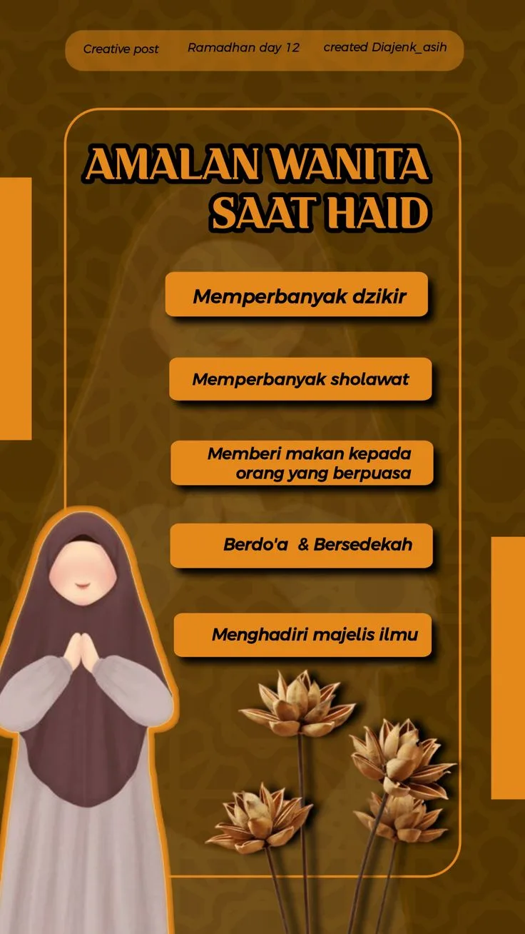 Tujuh Amalan Wanita saat Haid agar Pahala Berlimpah