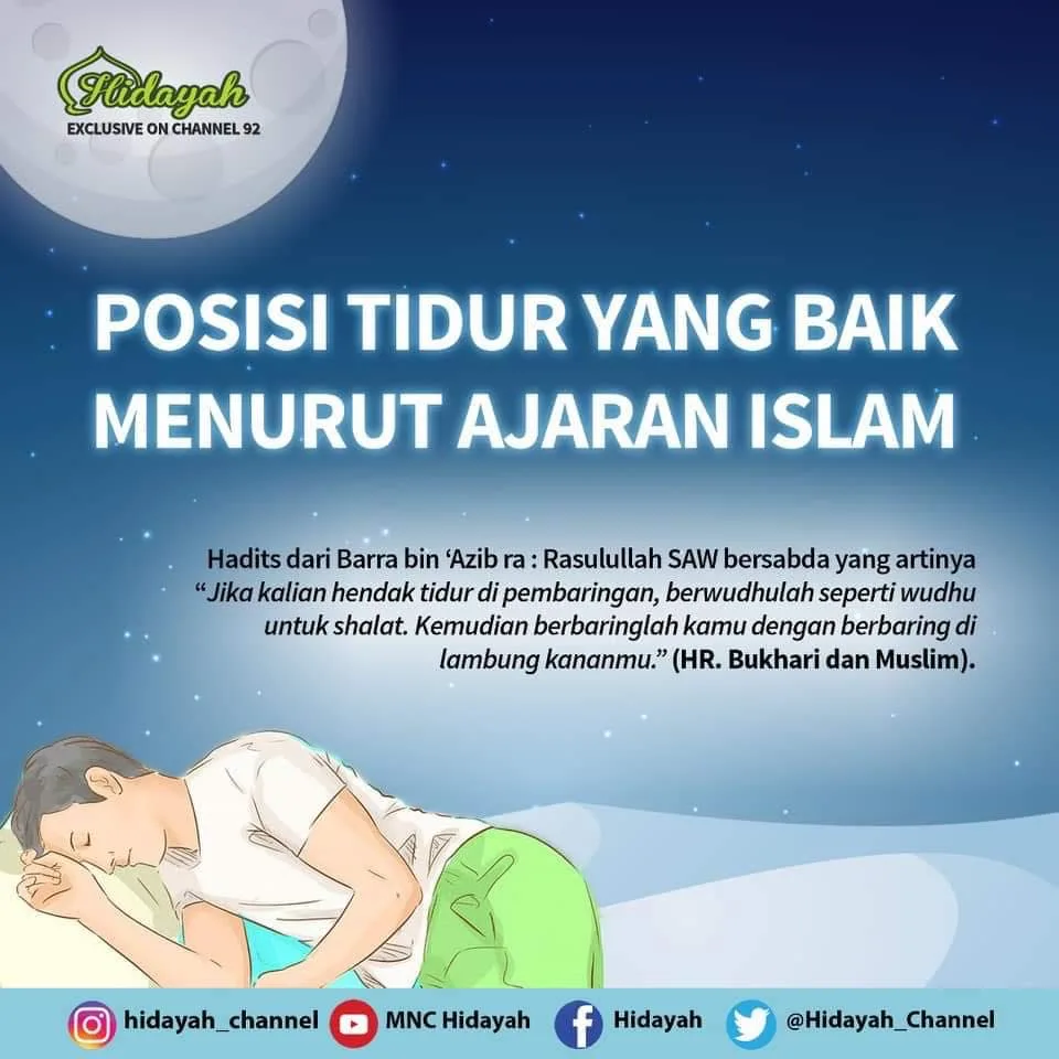 pola tidur yang baik menurut islam - Adab Bangun Tidur dan Menyambut Pagi Sesuai Sunnah