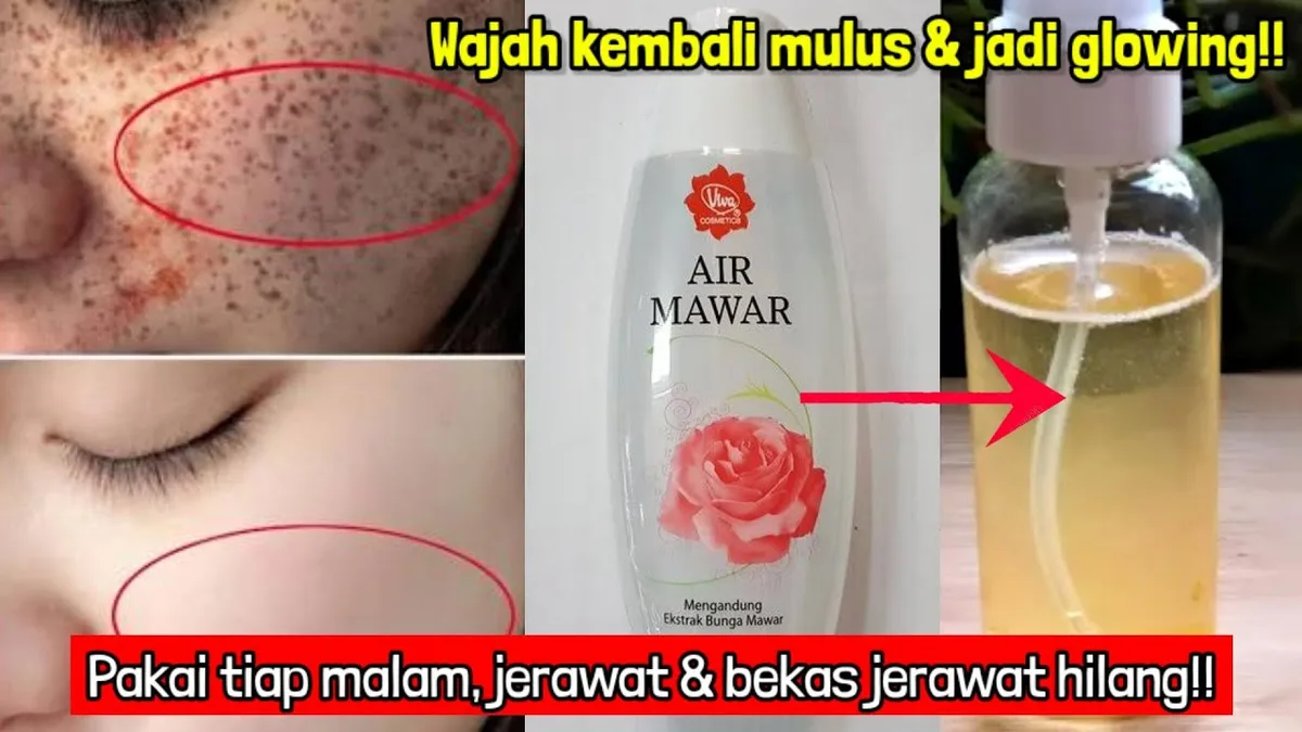 air mawar untuk wajah