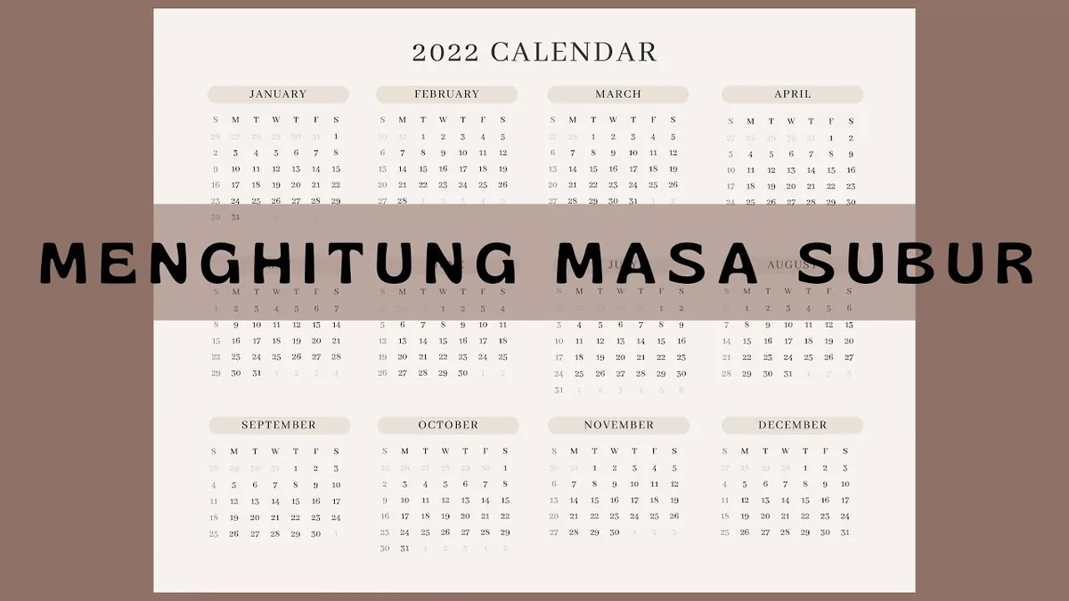 cara menghitung masa subur