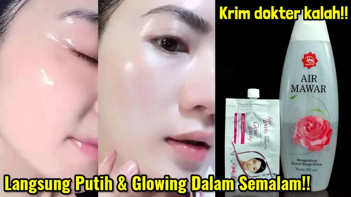 air mawar untuk wajah