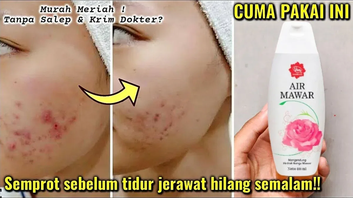 air mawar untuk wajah